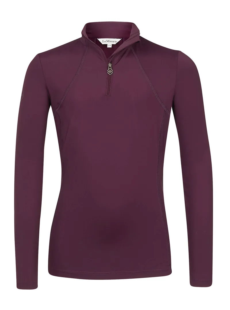 LeMieux Young Rider Base Layer in Grape-3